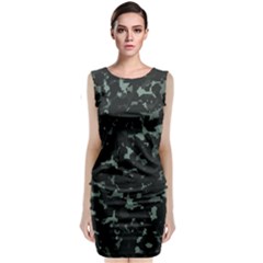 Pattern Texture Army Military Background Classic Sleeveless Midi Dress by Uceng