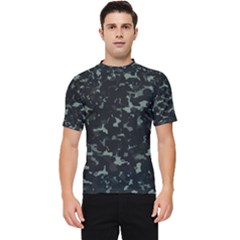 Pattern Texture Army Military Background Men s Short Sleeve Rash Guard by Uceng