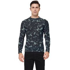 Pattern Texture Army Military Background Men s Long Sleeve Rash Guard by Uceng