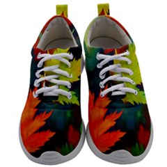 Leaves Foliage Autumn Nature Forest Fall Mens Athletic Shoes by Uceng