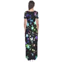 Christmas Star Gloss Lights Light Short Sleeve Maxi Dress View2