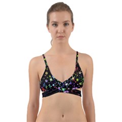 Christmas Star Gloss Lights Light Wrap Around Bikini Top