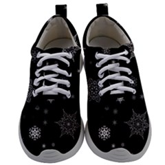 Christmas Snowflake Seamless Pattern With Tiled Falling Snow Mens Athletic Shoes