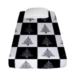 Christmas Tree Xmas Tree Fitted Sheet (single Size) by Uceng