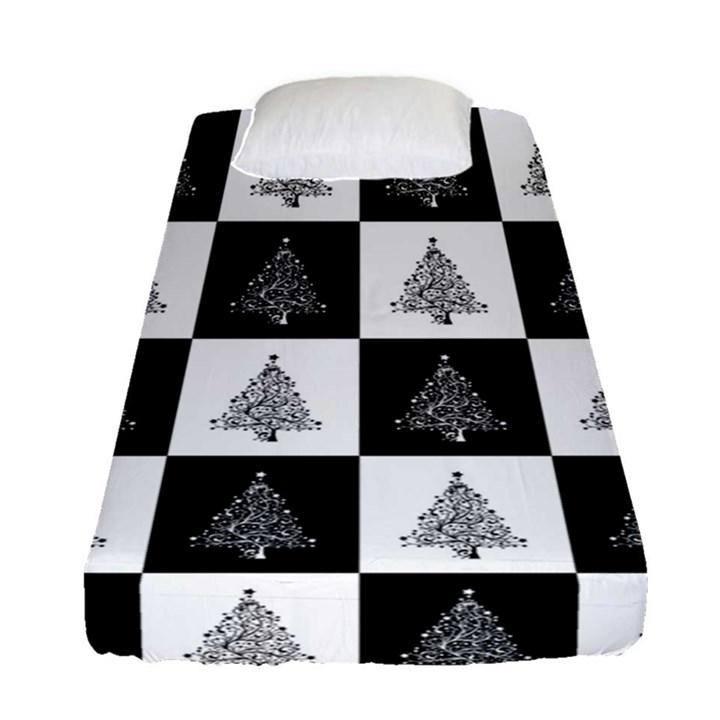 Christmas Tree Xmas Tree Fitted Sheet (Single Size)