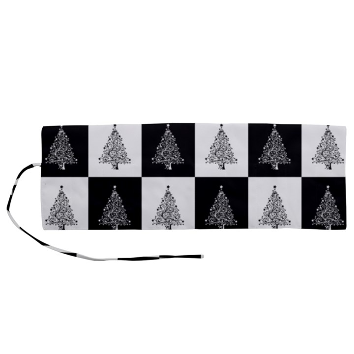 Christmas Tree Xmas Tree Roll Up Canvas Pencil Holder (M)