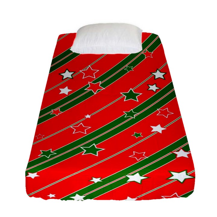 Christmas Paper Star Texture Fitted Sheet (Single Size)