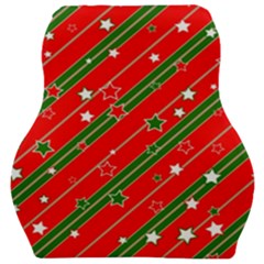 Christmas Paper Star Texture Car Seat Velour Cushion  by Uceng