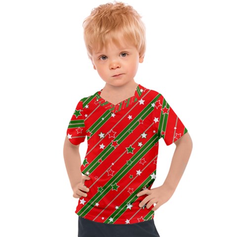 Christmas Paper Star Texture Kids  Sports Tee by Uceng