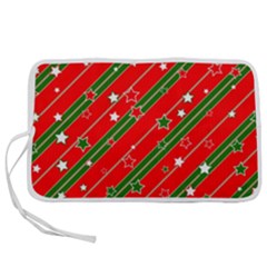 Christmas Paper Star Texture Pen Storage Case (l) by Uceng