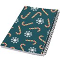 Christmas Seamless Pattern With Candies Snowflakes 5.5  x 8.5  Notebook View2