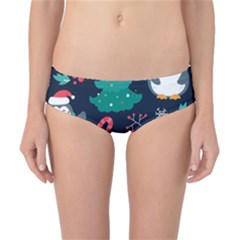 Colorful Funny Christmas Pattern Classic Bikini Bottoms by Uceng