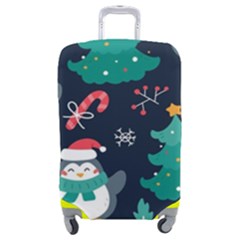 Colorful Funny Christmas Pattern Luggage Cover (medium) by Uceng