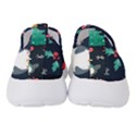 Colorful Funny Christmas Pattern Women s Slip On Sneakers View4