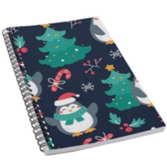 Colorful Funny Christmas Pattern 5 5  X 8 5  Notebook by Uceng