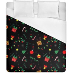 Christmas Pattern Texture Colorful Wallpaper Duvet Cover (california King Size)