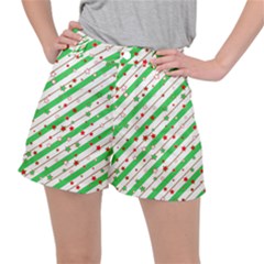 Christmas Paper Stars Pattern Texture Background Colorful Colors Seamless Ripstop Shorts by Uceng