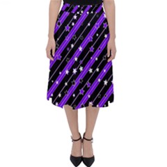 Christmas Paper Star Texture Classic Midi Skirt by Uceng