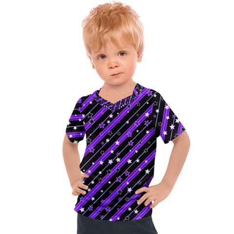 Christmas Paper Star Texture Kids  Sports Tee by Uceng