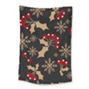 Christmas Pattern With Snowflakes Berries Small Tapestry View1