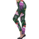 Dinosaur Colorful Funny Christmas Pattern Lightweight Velour Leggings View3