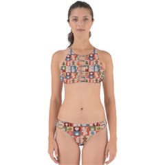 Cute Christmas Seamless Pattern Vector  - Perfectly Cut Out Bikini Set by Uceng