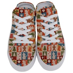 Cute Christmas Seamless Pattern Vector  - Half Slippers by Uceng