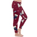 Flat Design Christmas Pattern Collection Art Classic Winter Leggings View3