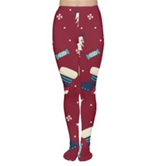 Flat Design Christmas Pattern Collection Art Tights by Uceng