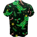 Christmas Funny Pattern Dinosaurs Men s Cotton Tee View2