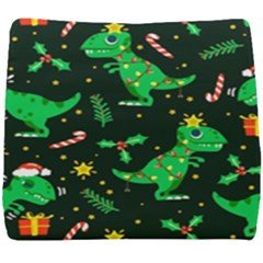 Christmas Funny Pattern Dinosaurs Seat Cushion by Uceng