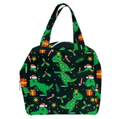 Christmas Funny Pattern Dinosaurs Boxy Hand Bag by Uceng