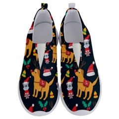 Funny Christmas Pattern Background No Lace Lightweight Shoes by Uceng