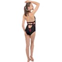 Fish 7 Halter Front Plunge Swimsuit View2