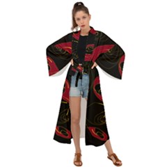 Fish 7 Maxi Kimono