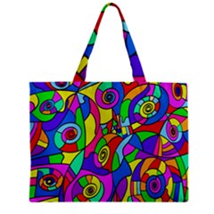 Colorful Stylish Design Zipper Mini Tote Bag by gasi