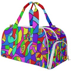 Colorful Stylish Design Burner Gym Duffel Bag by gasi