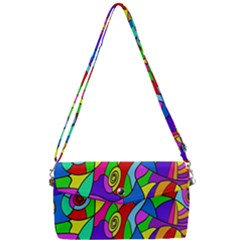 Colorful Stylish Design Removable Strap Clutch Bag by gasi