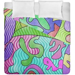 Colorful Stylish Design Duvet Cover Double Side (king Size) by gasi