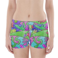 Colorful Stylish Design Boyleg Bikini Wrap Bottoms by gasi