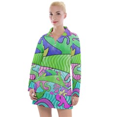 Colorful Stylish Design Women s Long Sleeve Casual Dress by gasi