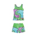 Colorful stylish design Kids  Boyleg Swimsuit View2