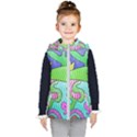 Colorful stylish design Kids  Hooded Puffer Vest View1