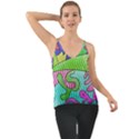 Colorful stylish design Chiffon Cami View1