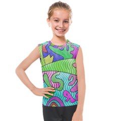 Colorful Stylish Design Kids  Mesh Tank Top by gasi