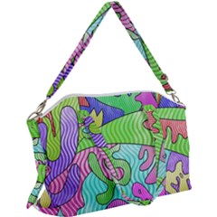 Colorful Stylish Design Canvas Crossbody Bag by gasi