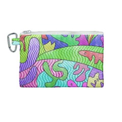 Colorful Stylish Design Canvas Cosmetic Bag (medium) by gasi