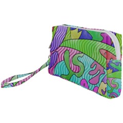 Colorful Stylish Design Wristlet Pouch Bag (small) by gasi