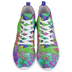 Colorful Stylish Design Men s Lightweight High Top Sneakers by gasi