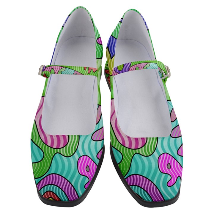 Colorful stylish design Women s Mary Jane Shoes